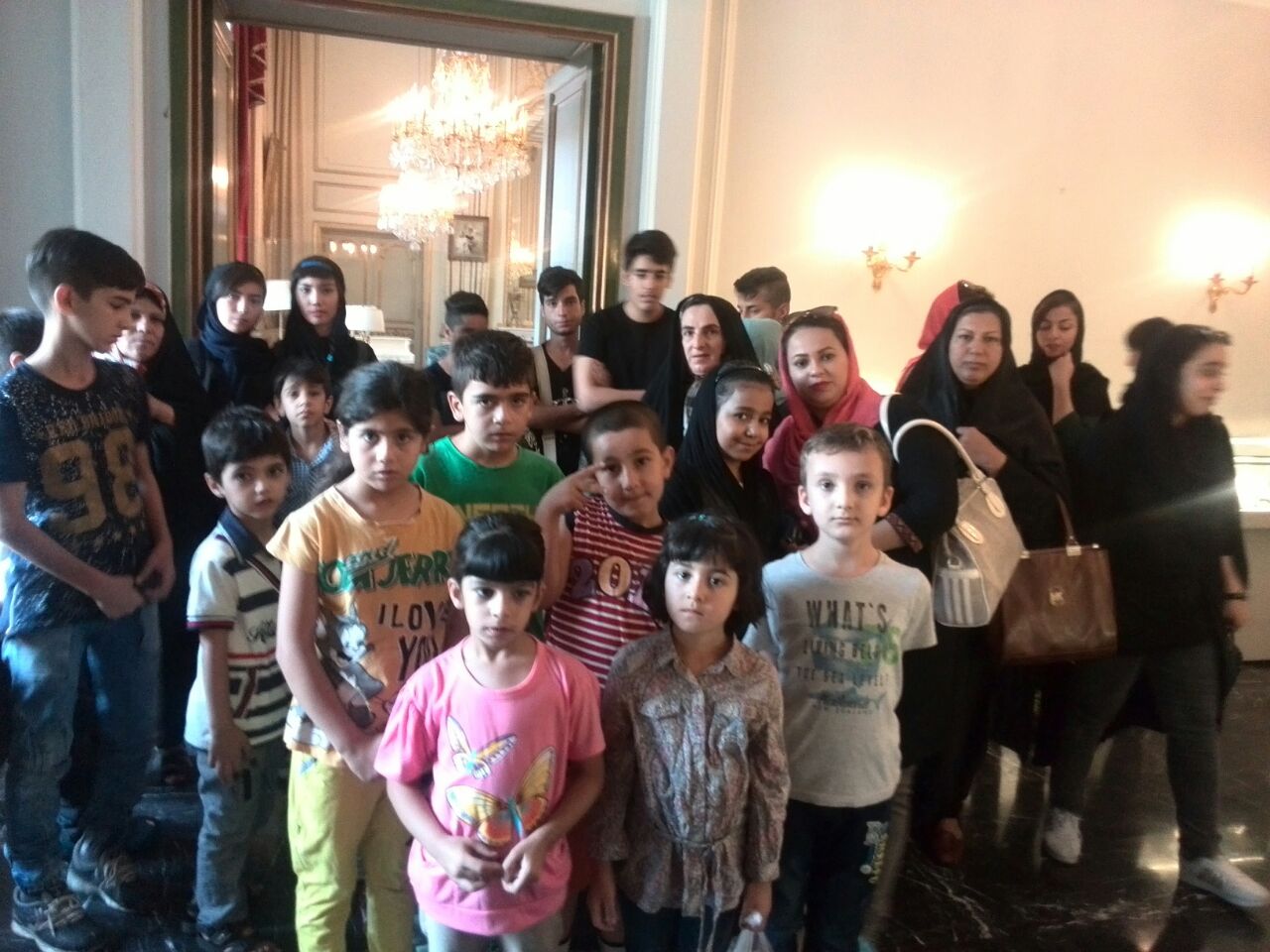 بازدید کودکان مهرآفرین از کاخ سعدآباد