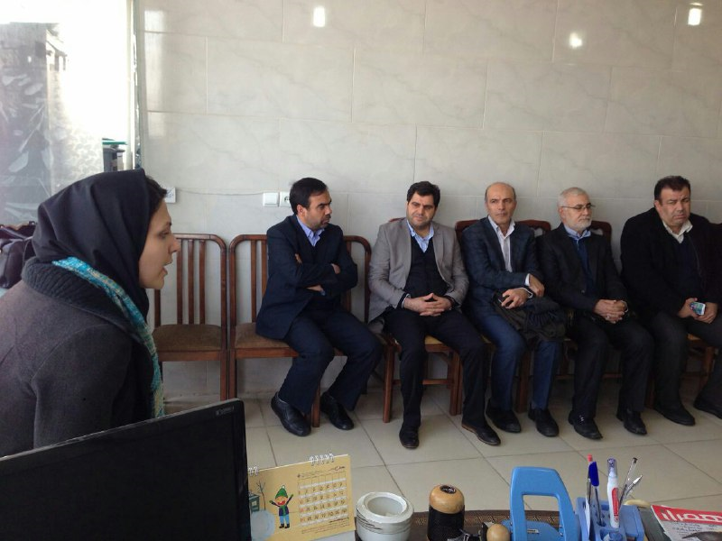 مسوولین شرکت مادر تخصصی عمران و بهسازی تهران از ٬ شعبه خط چهار حصار موسسه  مهرآرین بازدید  کردند